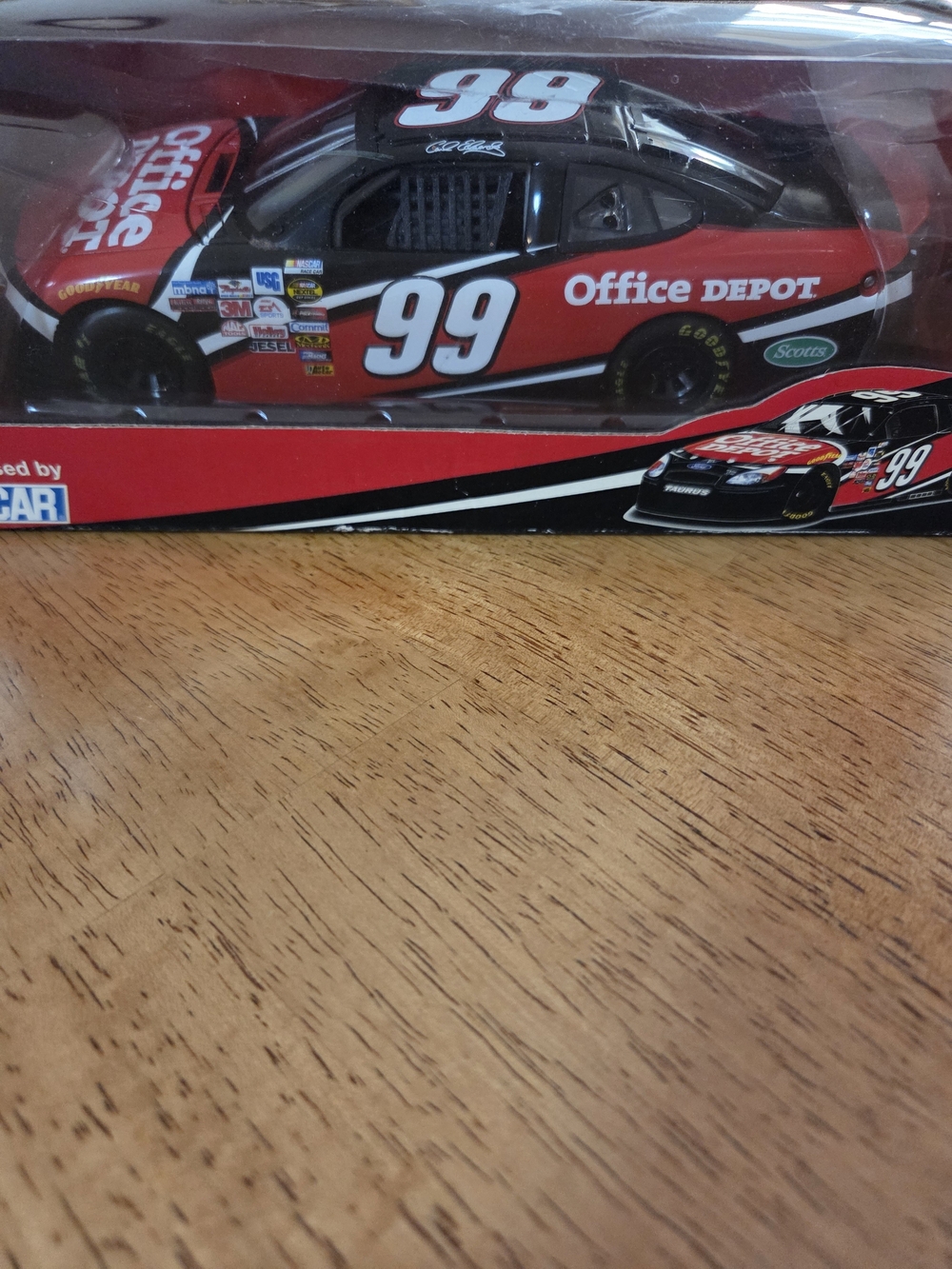 Red and Black #99 Collectible Race Car